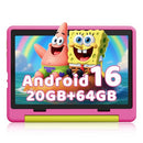GLEESO KIDS TABLET ,ANDROID 16 TABLET 10.1 INCH 20GB RAM 64GB ROM - PINK - Like New
