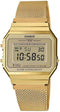 Casio Retro Watch A700WEMG-9AEF Unisex Gold Chronometer - GOLD Like New