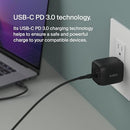 Belkin 45W Dual USB-C Wall Charger Fast Charging Power Delivery 3.0 GaN - Black Like New