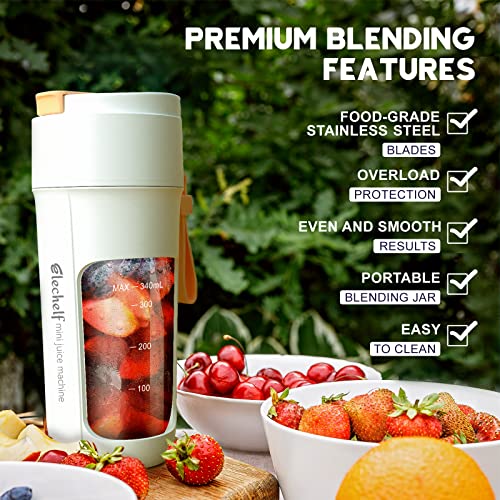 Elechelf JC-07 Portable Mini Blender For Shakes and Smoothies - White - Like New
