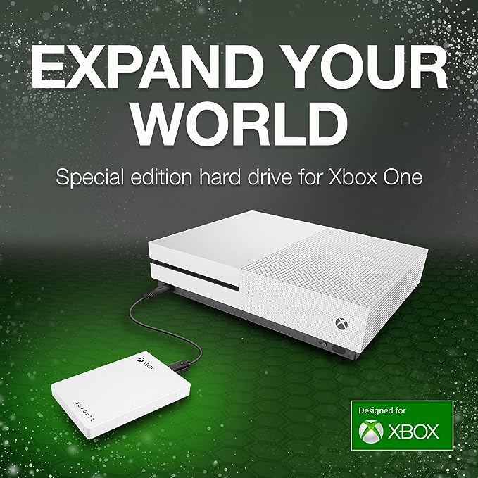 Seagate Game Drive for Xbox Game Pass Special Edition 2TB STEA2000417 - White - Brand New