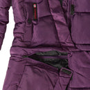 CANADA WEATHER GEAR WOMEN'S LONG PUFFER, BLACKBERRY WINE, MEDIUM - Brand New