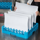 CARLISLE RTP14 OPTICLEAN ALL-PURPOSE BLUE TALL PEG PLATE/TRAY RACK - BLUE - Like New