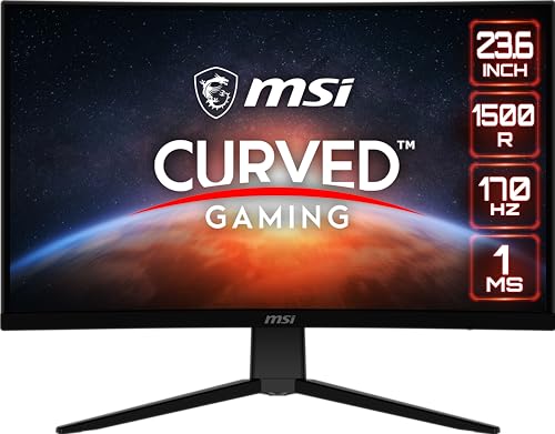 MSI G2422C, 24" CURVED GAMING MONITOR, 1920 X 1080 (FHD) - BLACK - Like New