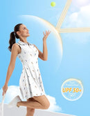 FKEEP WOMEN'S TENNIS GOLF DRESS SPORT ACTIVEWEAR WORKOUT ATHLETIC ZIP V NECK - Brand New