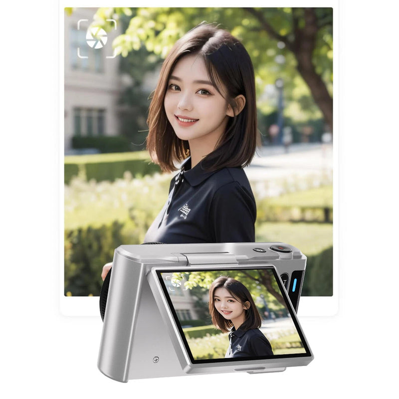 SILVER 4K DIGITAL CAMERA PHOTOGRAPHY 64MP HD AUTOFOCUS 16X DIGITAL ZOOM - SILVER - Like New