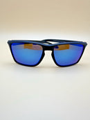 OAKLEY SYLAS SUNGLASSES MATTE BLACK FRAME PRIZM SAPPHIRE LENSES 60-17-140 3P - Like New