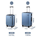 TydeCkare 2 Piece 20/24 Luggage Set, ABS+PC Hardshell, B0B42N1WV4 - Ice Blue - Brand New