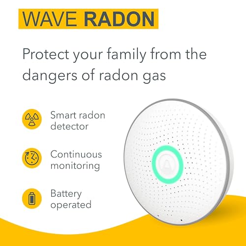 Airthings 2950 Wave Radon Smart Radon Detector with Humidity, Temperature Sensor Like New