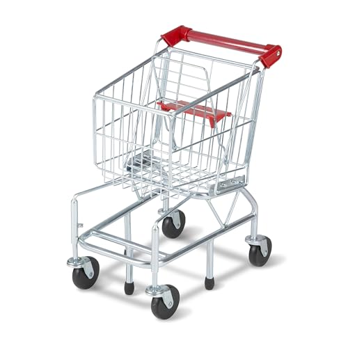 Melissa & Doug Toy Shopping Cart With Sturdy Metal Frame - Like New
