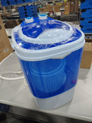 GENERIC PORTABLE WASHING MACHINE, 2 TIMER KNOBS - BLUE/WHITE - Like New