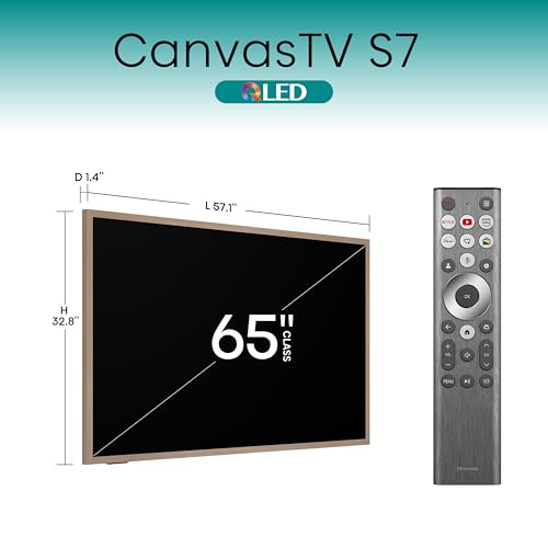 HISENSE 65-INCH QLED 4K S7N CANVASTV™ SERIES DOLBY VISION HDR SMART TV 65S75N - Like New