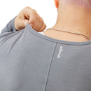 ALLBIRDS WOMEN'S NATURAL FLOW STUDIO LONG SLEEVE, SIZE S, MEDIUM GRAY - Brand New