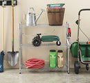 WHITMOR 3 TIER SHELVING UNIT METAL STORAGE SHELVES 400 LBS CAPACITY PER SHELF - Like New