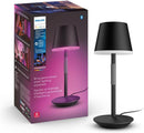 PHILLIPS HUE PHILIPS HUE GO SMART PORTABLE TABLE LAMP, 1 PACK 576454 - BLACK - Like New