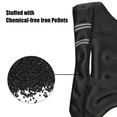 ALL IN MOTION WEIGHT VEST, 25LBS - BLACK - Like New