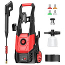 STEELITE ELECTRIC PRESSURE WASHER 2.5 GPM 4 NOZZLES FOAM CANNON AZ6041VC - RED - Brand New