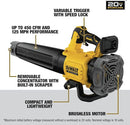DEWALT 20V MAX XR Leaf Blower Cordless TOOL ONLY DCBL722B - BLACK/YELLOW - Like New