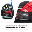 FRANKLIN SPORTS BAT BASEBALL + FASTPITCH SOFTBALL BACKPACK - BLACK MINT - Like New
