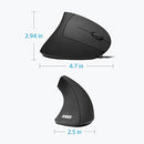 ANAY USB WIRED VERTICAL MOUSE ERGONOMIC DESIGN 5 BUTTONS DPI A7851 - BLACK - Like New