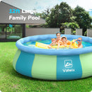 Valwix 12ft x 33in Inflatable Above Ground Swimming Pool - B09MRK4FHJ - Like New