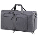 Woogwin Travel Duffel Bag Large Foldable Waterproof Overnight Bag 100L- Gray - Brand New