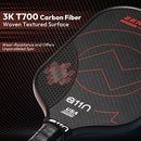 A11N SPORTS ZENITH PICKLEBALL PADDLE 16MM T-700 CARBON FIBER ELONGATED C7 RED - Like New