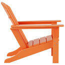 WO WESTIN OUTDOOR WO HOME FURNITURE HDPE ADIRONDACK CHAIR - ORANGE - Like New