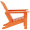 WO WESTIN OUTDOOR WO HOME FURNITURE HDPE ADIRONDACK CHAIR - ORANGE - Like New
