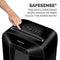 FELLOWES LX85 12-SHEET P4 CROSS-CUT HOME OFFICE PAPER SHREDDER SAFESENSE BLACK Like New