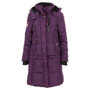 CANADA WEATHER GEAR WOMEN'S LONG PUFFER, BLACKBERRY WINE, X-LARGE - Brand New