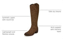 Naturalizer SOUL Women's Zoya Fashion Boot Brown Faux Leather 7 W - Like New