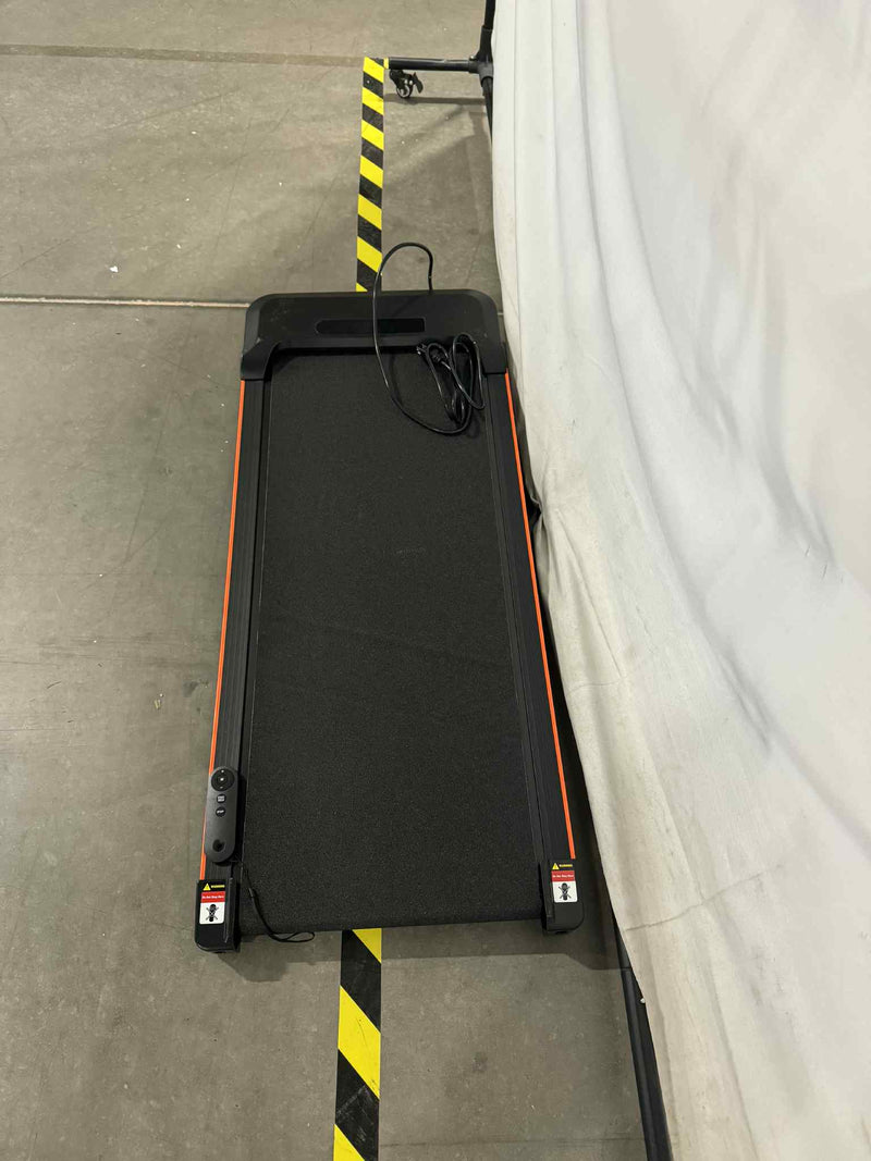 GENERIC MOTORRIZED TREADMILL WALKING PAD, 3.8 SPEECH , 39.6 LBS - BLACK/ORANGE - Like New