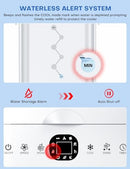 COOLECH Portable Air Conditioners w/Remote, 4 Modes & 3 Speeds, Off White - Brand New