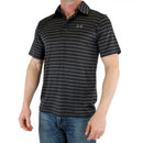UNDER ARMOUR MEN'S PLAYOFF POLO SHORT SLEEVE GOLF SHIRT - XL - BLACK STRIPE - Brand New