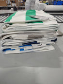NOBLE HOUSE CABANA BATH TOWEL 4 PACK, 36 X 66 - GREEN/GRAY/NAVY/BLUE - Brand New