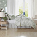 LAURA ASHLEY FULL/QUEEN COMFORTER SET PREMIUM COTTON, GREEN TOILE - R76948-GRN - Like New