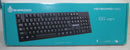 Shipadoo 104 Key K160 Wired USB Full Sized Keyboard - Black Like New