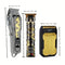 LQT HAIR CLIPPERS 3-PIECE MEN'S PROFESSIONAL CORDLESS HAIRCUTTING - GOLD/BLACK - Like New