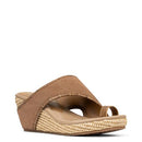 Donald Pliner Women's Gyer Wedge Sandals, Size 9 in Tobacco Suede - Like New