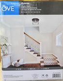 Joakim 2-Light Flush Mount Ceiling Light 11.8"X 8" Black 960 Lumens - NEW - Brand New
