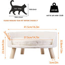 BingoPaw Elevated Pet Bed Nordic Cat Stool Cozy Pad Waterproof B08LP8HV28 - Brand New