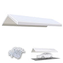 BenefitUSA Carport Replacement Canopy Garage Top Cover Tent Shelter - White - Brand New