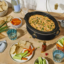 BEAUTIFUL 2.5 QT DIP SERVE MANUAL SLOW COOKER BY DREW BARRYMORE - BLACK SESAME - Like New