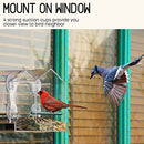 Mrcrafts Window Bird Feeder for Outside - MRCRAFTS-BF04-White - Like New