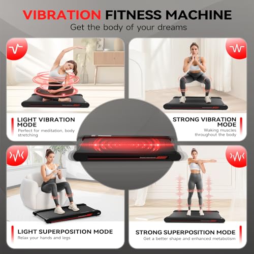Sperax Walking Vibration Pad,Under Desk Treadmills for Home RM-01 - BLACK/RED - Like New