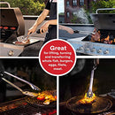 ChefGiant BBQ Grill Spatula Tongs 6-In-1 Grill Utensils Set 18" Long - Silver - Brand New