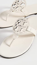 90582 TORY BURCH MILLER SOFT SANDALS NEW IVORY SIZE 7.5 - Like New