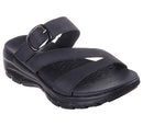 163427 Skechers Women's EASY GOING - SLIDE ON, Casual Sandal, Size 9, Black - Brand New