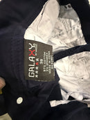 GALAXY MEN'S SUPER STRETCH SLIM FIT PANTS IN NAVY 38 X 38 - NAVY - Like New